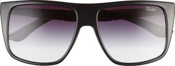 QUAY Australia Incognito 56mm Gradient Flat Top Sunglasses  display picture 1