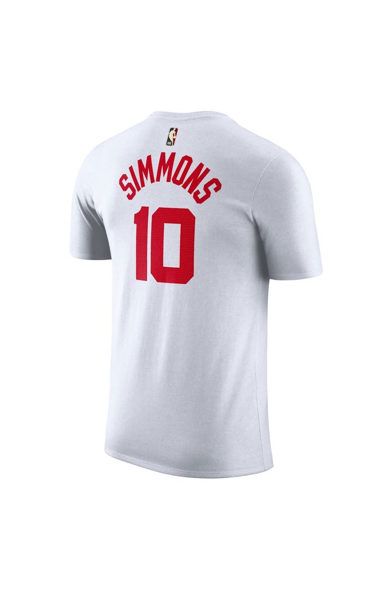 Men's Nike Ben Simmons White Brooklyn Nets 2022/23 Classic Edition Name & Number T-Shirt, Alternate, color, White