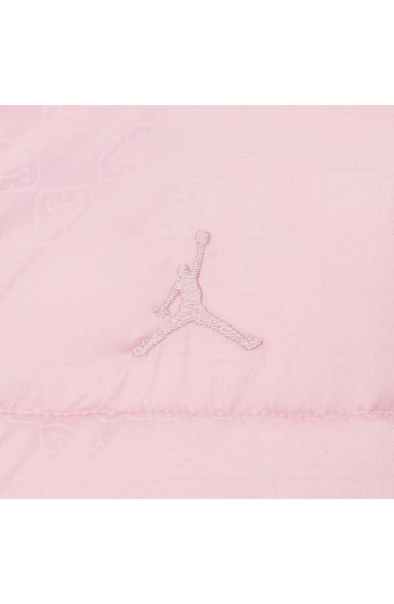 Jordan Kids' Hooded Puffer Jacket, Alternate, color, Pink Glaze
