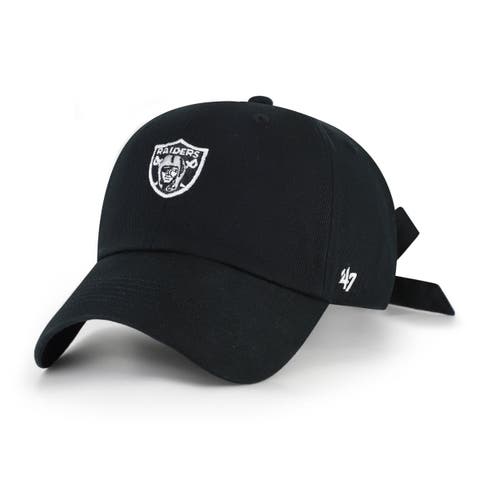 Women's '47 Black Las Vegas Raiders  Bow Back Clean Up Adjustable Hat