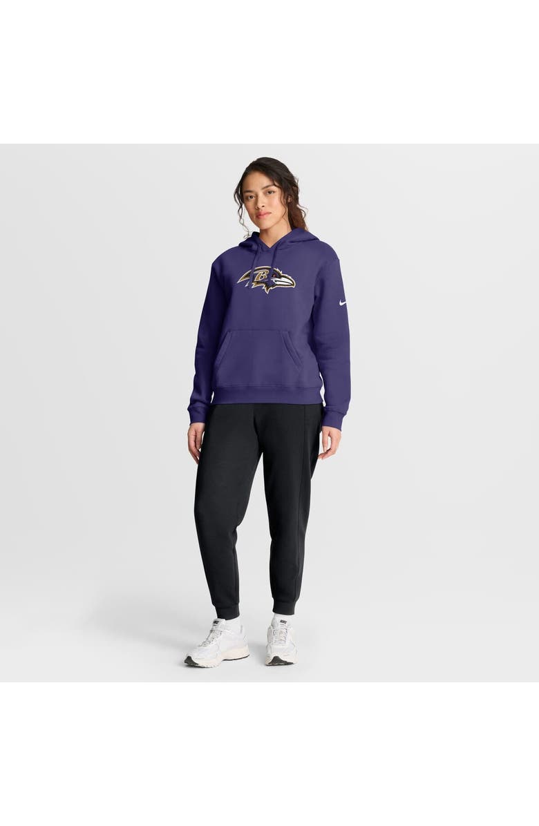 Nike Women's Nike Purple Baltimore Ravens Club Fleece Pullover Hoodie, Alternate, color, Purple