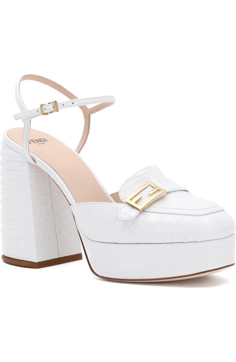 Fendi Promenade Block Heel Sandal, Main, color,