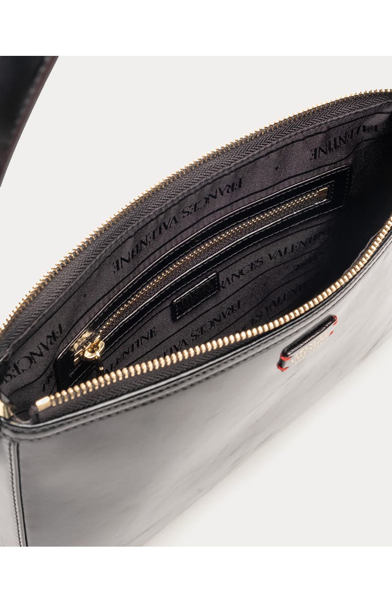 Frances Valentine Poppy Leather Crossbody Bag, Alternate, color, Black