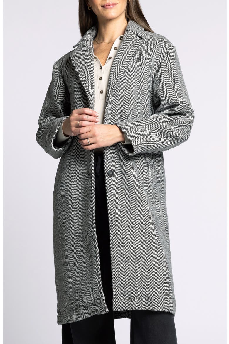 Catalina Herringbone Coat, Main, color, CHARCOAL MELANGE
