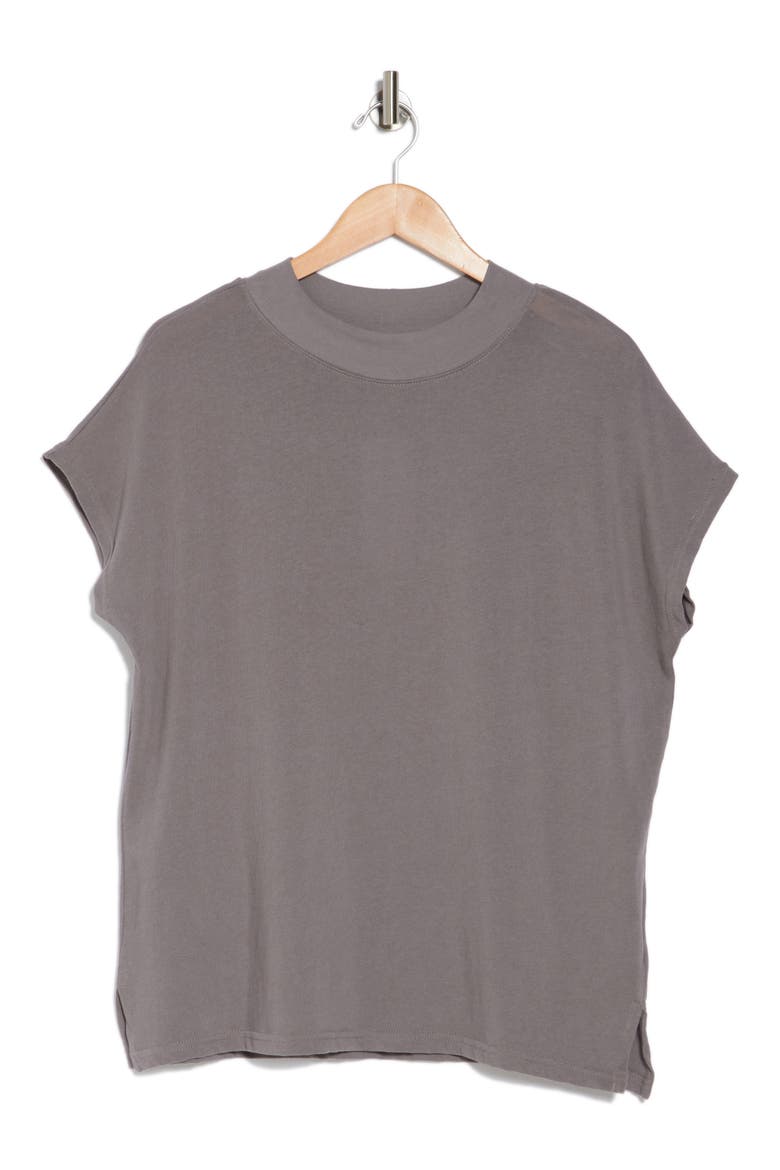 Soren Mock Neck Top, Alternate, color, GRAPHITE
