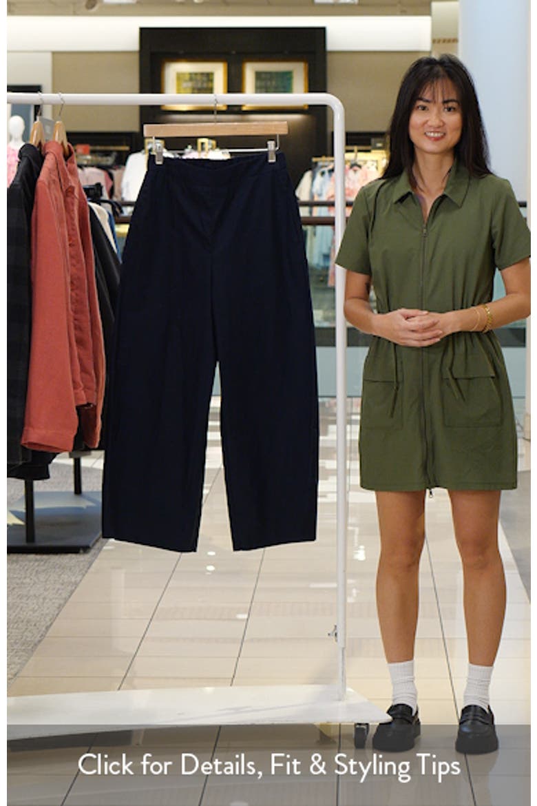 Pull-On Wide Leg Cotton Pants video