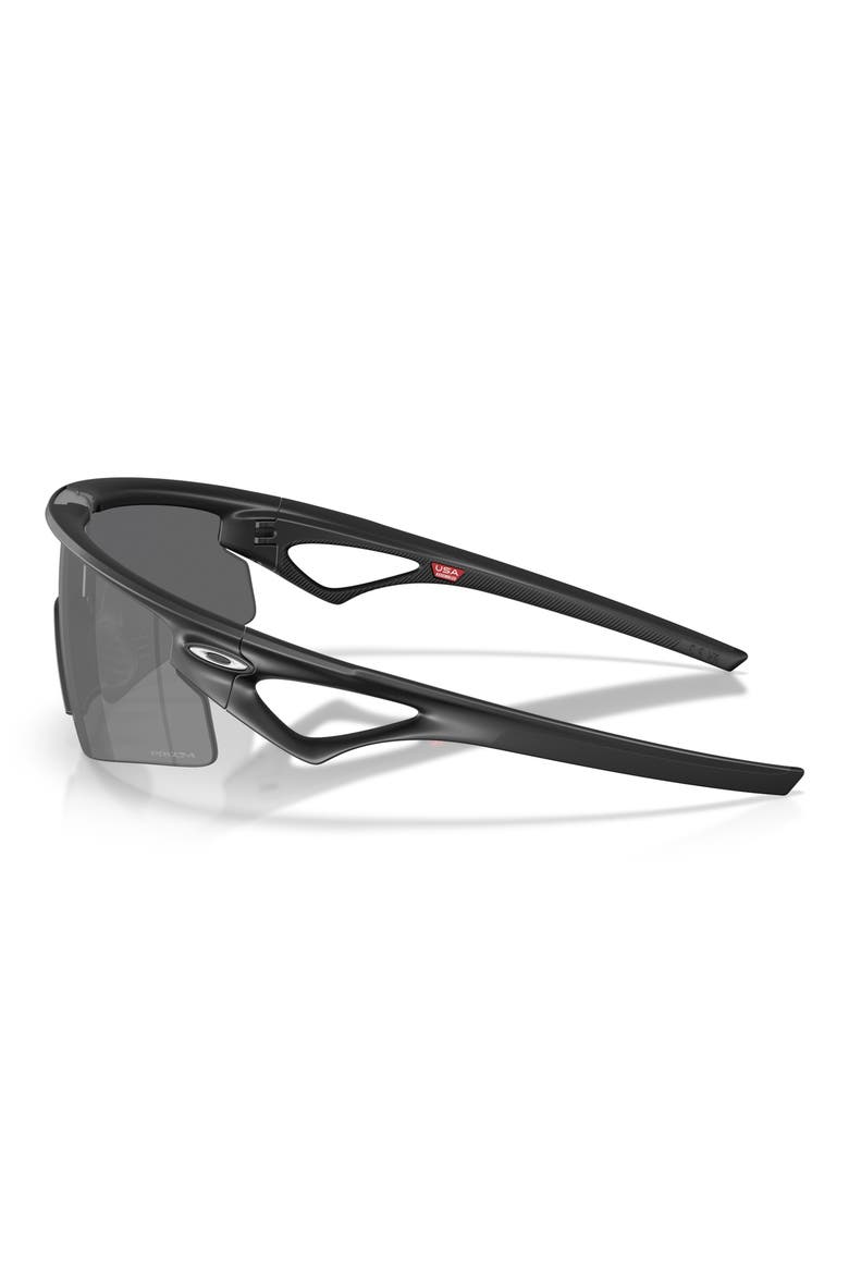 Gender Inclusive Sphaera Strike 37mm Shield Sunglasses, Alternate, color, MATTE BLACK / PRIZM BLACK