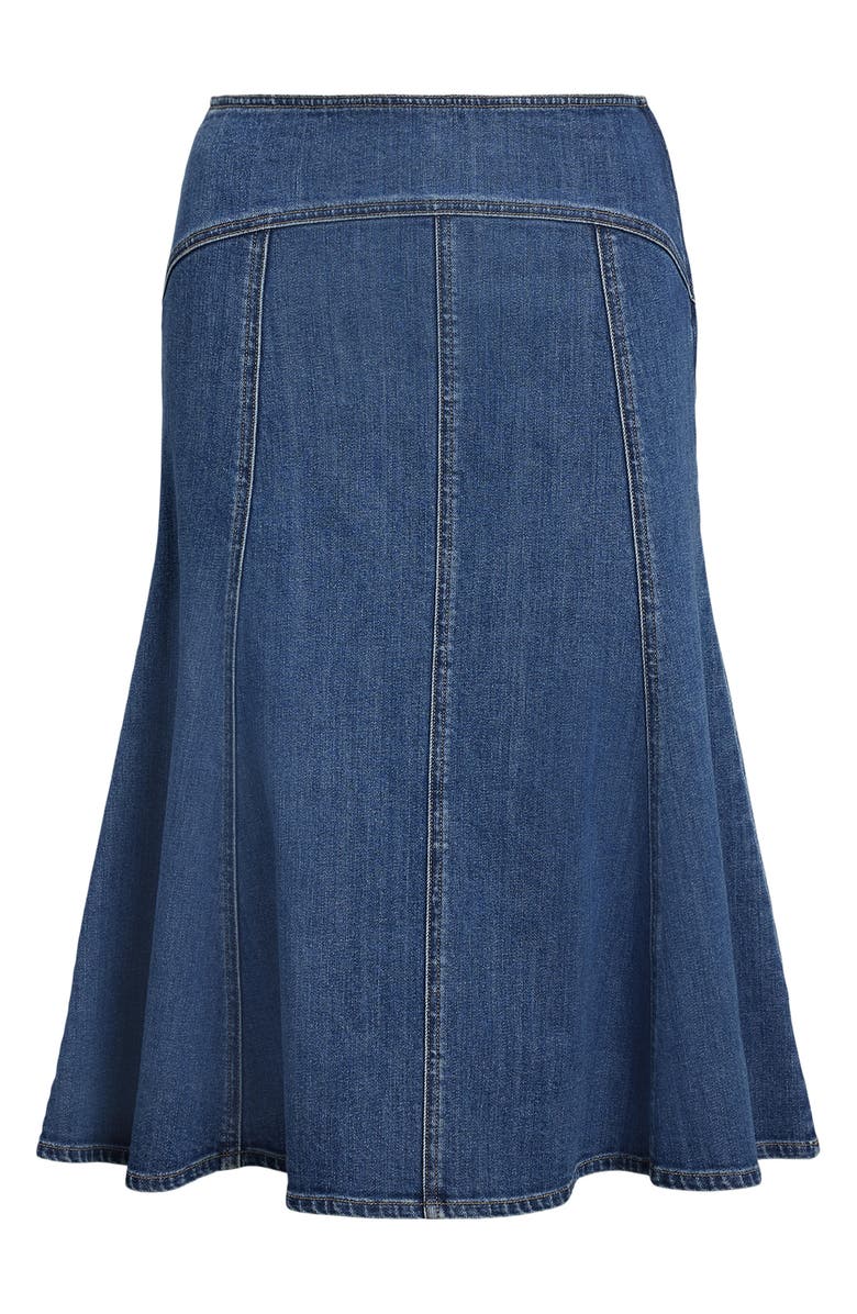 Polo Ralph Lauren Denim Paneled A-Line Skirt, Alternate, color, 