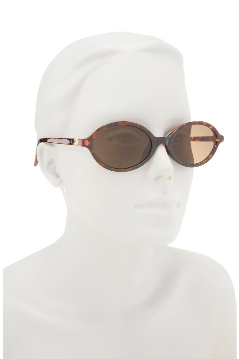 55mm Oval Sunglasses, Alternate, color, STANDARD TORTOISE