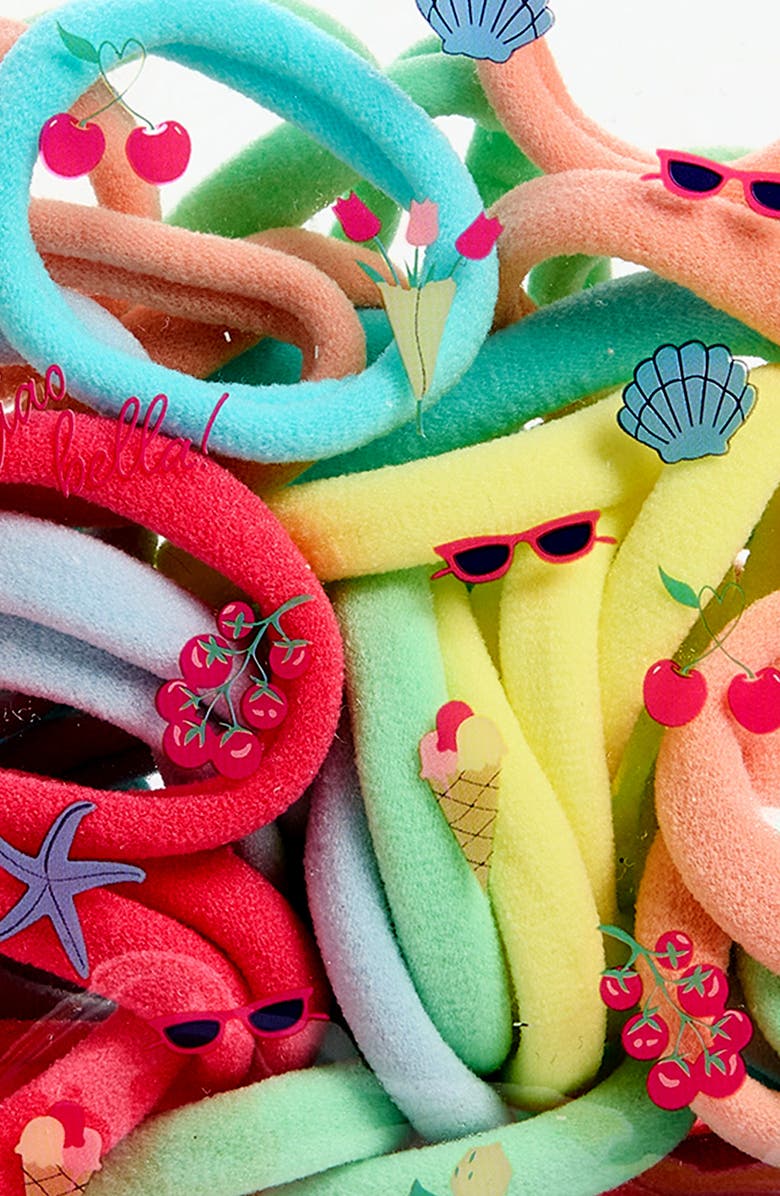 Capelli New York 60-Pack Solid Hosiery Ponytail Holders, Alternate, color, Multi