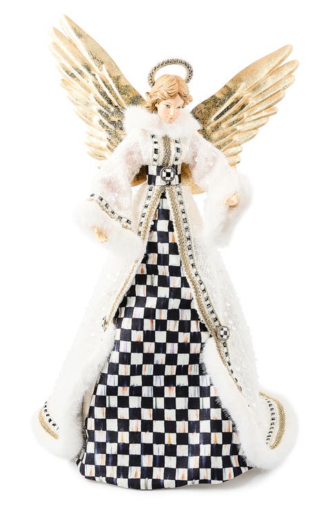 Courtly Check Noel Angel Tree Topper