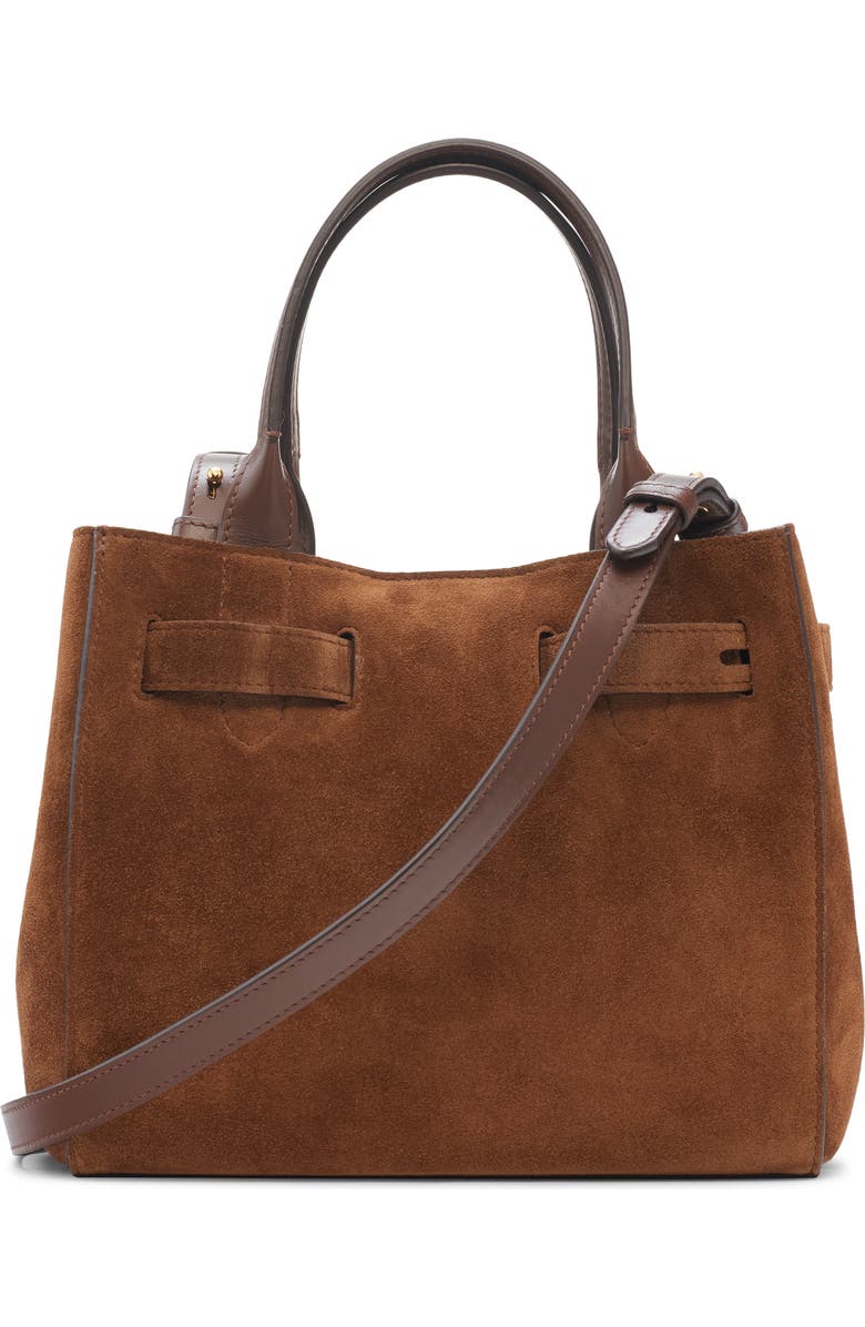 TOM FORD Small Audrey Suede Tote, Alternate, color, Whisky