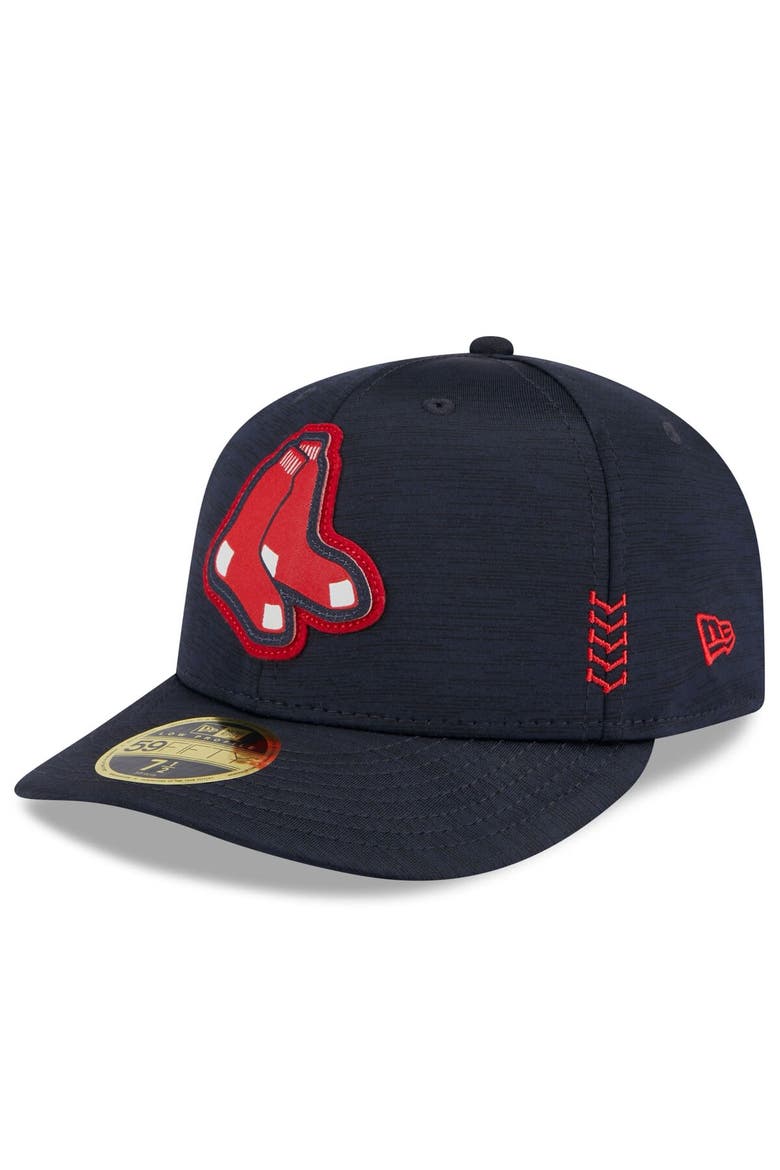 Men's New Era  Navy Boston Red Sox 2024 Clubhouse Low Profile 59FIFTY Fitted Hat, Alternate, color, Navy