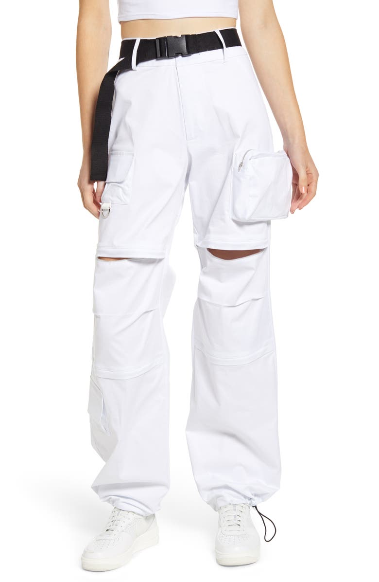 I.AM.GIA . Edam High Rise Cargo Pants with Webbed Belt, Alternate, color,