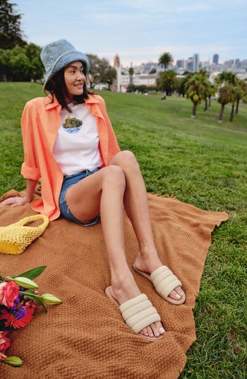 Ella III Quilted Puff Slide Sandal