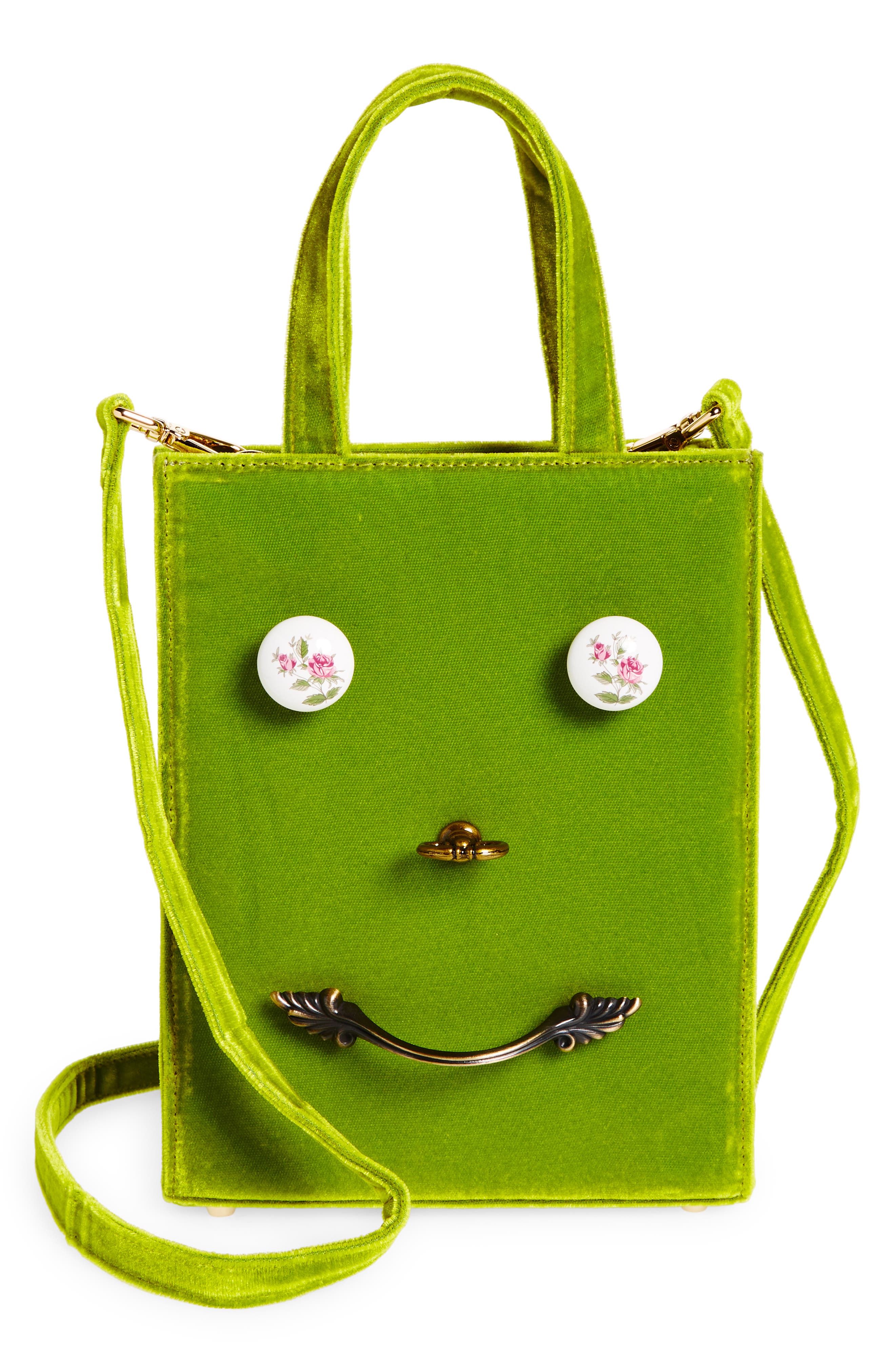 Dauphinette The Beast Bag Velvet Tote, Main, color, 