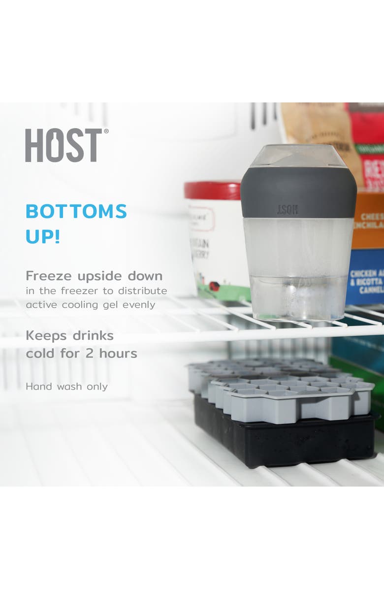 HOST Wine FREEZE XL Cooling Cup in Marble, Alternate, color, Clear