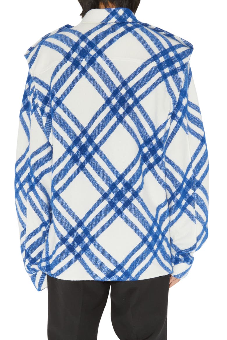 Check Wool & Alpaca Blend Overshirt, Alternate, color, SALT IP CHECK