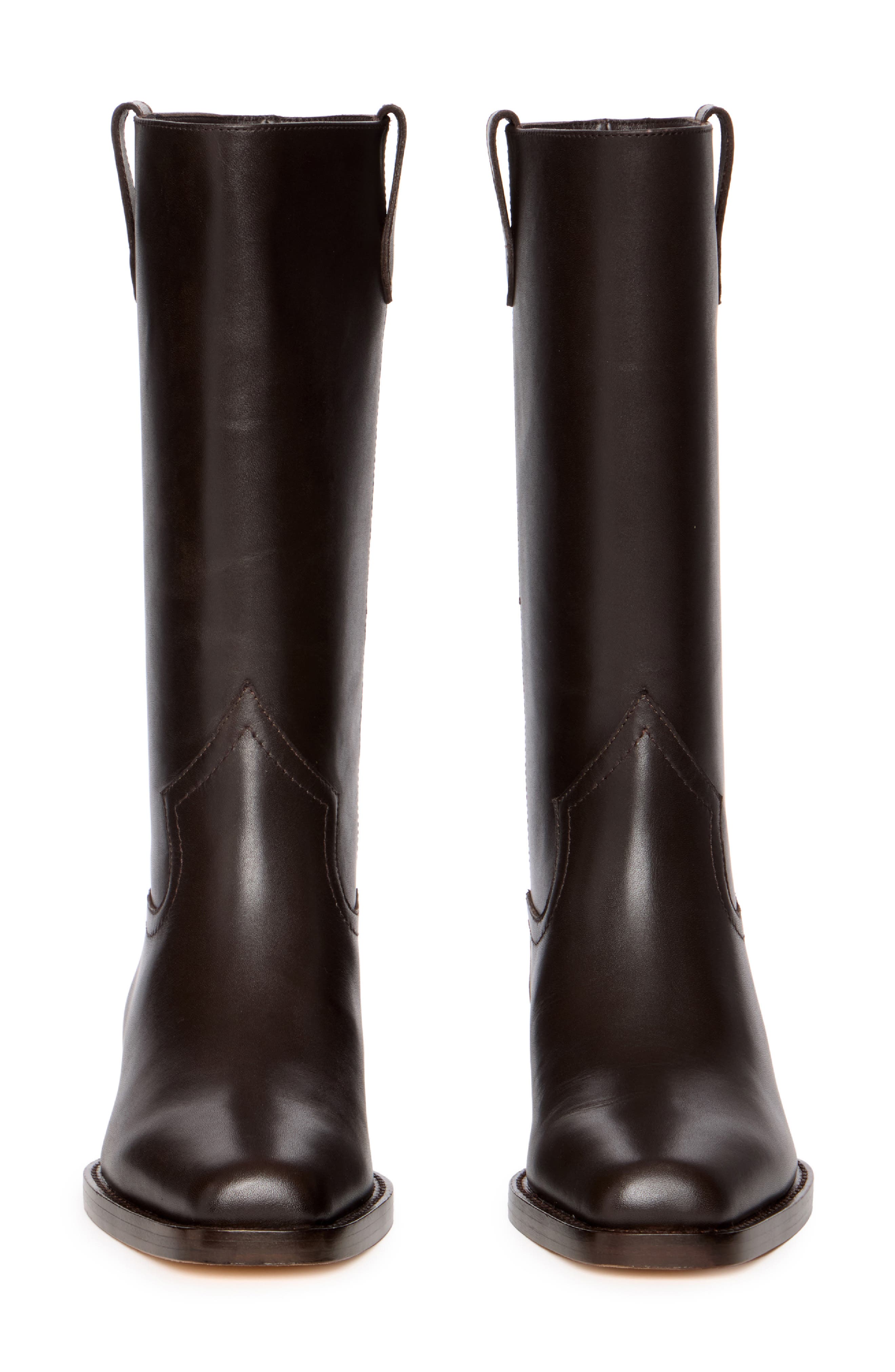 Goldie Leather Boot, Alternate, color, CHOCOLATE