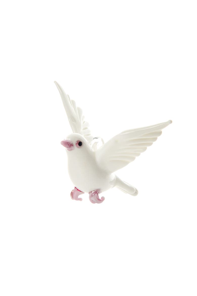 Dove Christmas Tree Ornament, Main, color, White