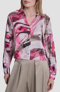 DKNY Satin Button-Up Shirt