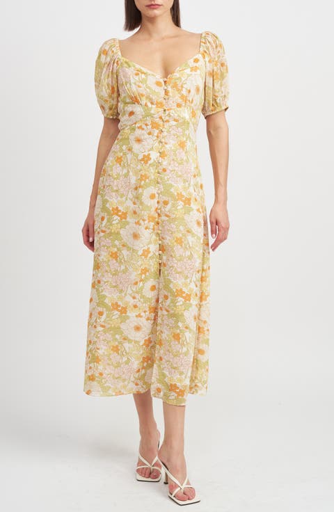 Annie Floral Midi Dress