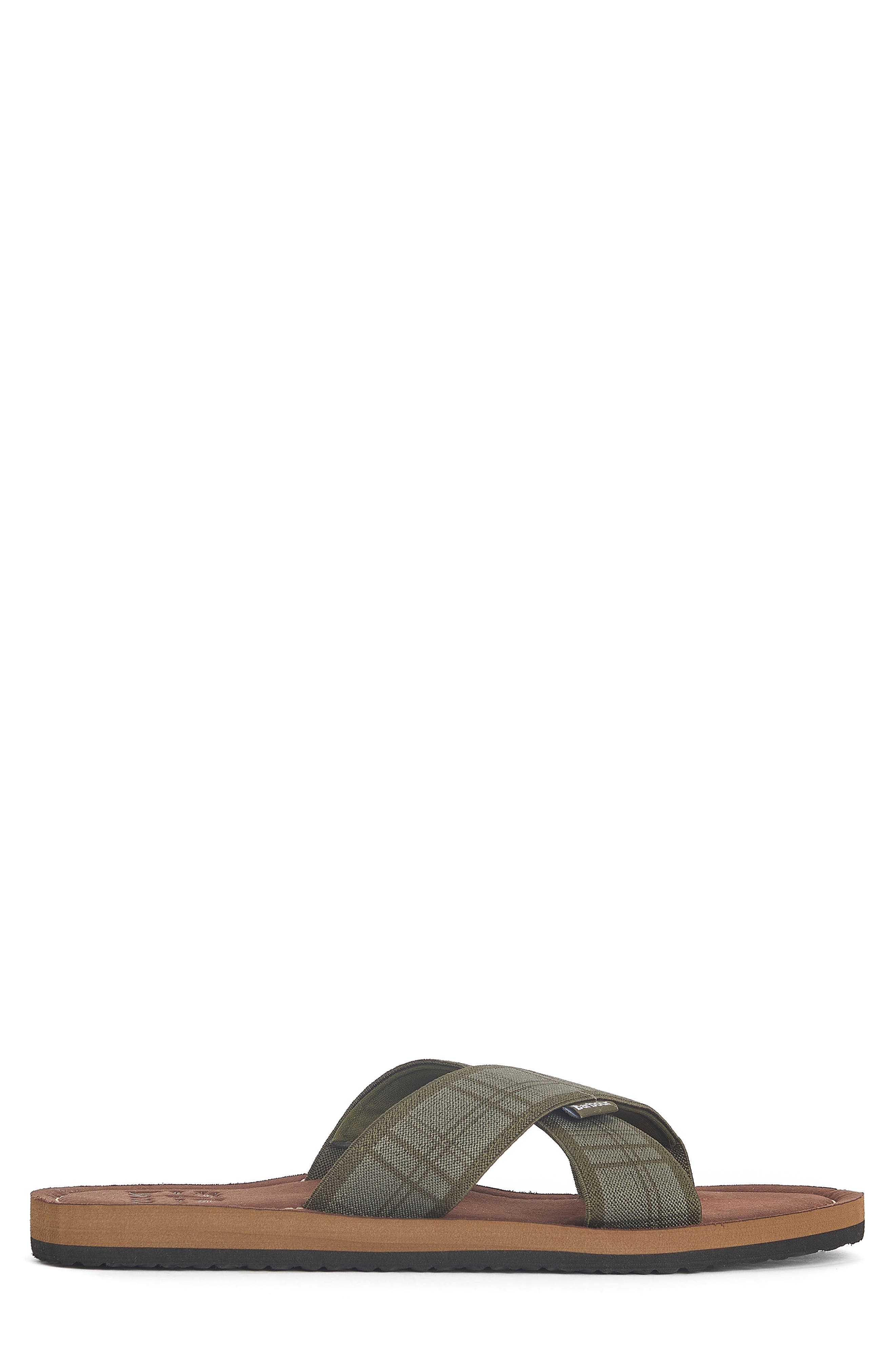 Barbour Tartan Crisscross Slide Sandal, Alternate, color, 