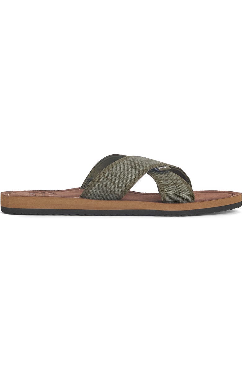 Barbour Tartan Crisscross Slide Sandal, Alternate, color,
