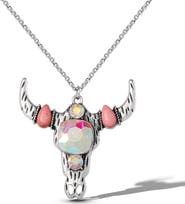 Jessica Simpson Bull Skull Pendant Necklace