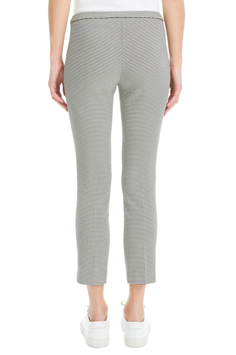 Classic Cropped Skinny Pants, Alternate, color, BLACK/ IVORY