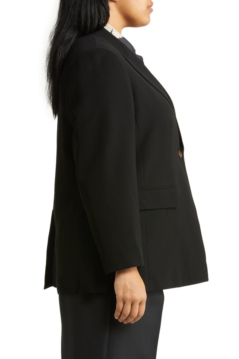 Finesse Crepe Blazer, Alternate, color, BLACK