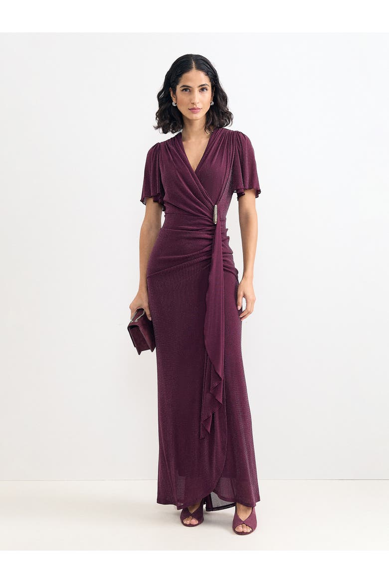 Alexis Maxi Dress, Main, color, Burgundy