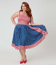 Unique Vintage Plus Size 1960s Rye Swing Skirt