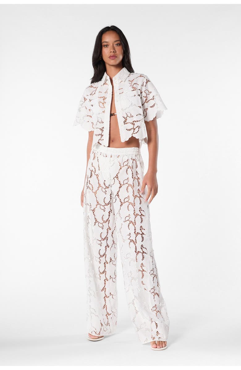 NICHOLAS Sonora Shirt, Alternate, color, Ivory