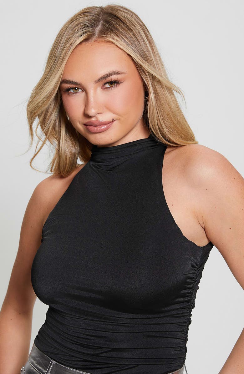 GUESS Maeve Mock Neck Sleeveless Top, Alternate, color, 