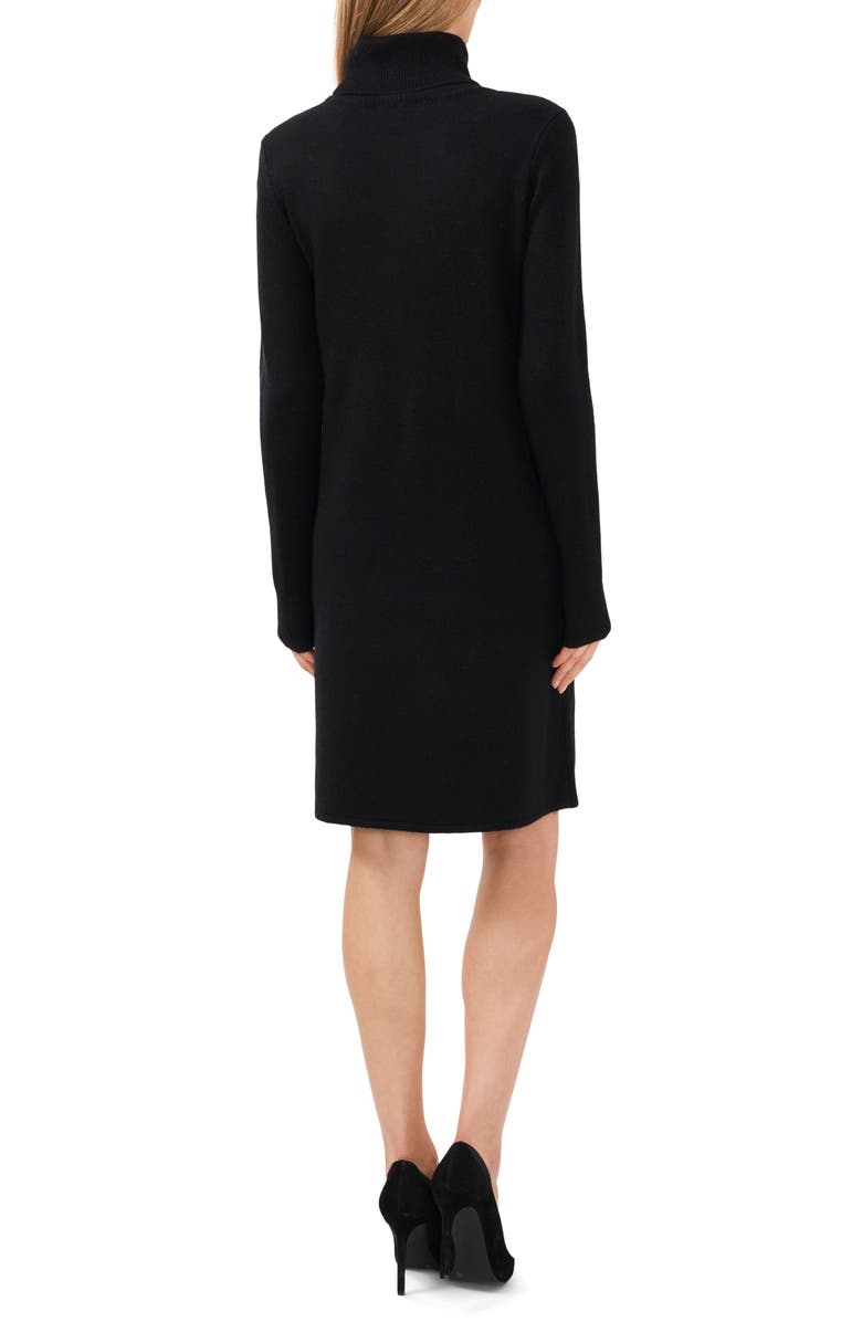CeCe Turtleneck Long Sleeve Sweater Dress, Alternate, color, 