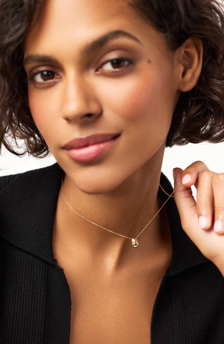 Ana Luisa Gold Pendant Necklace - Gold Teardrop Necklace, Alternate, color, 