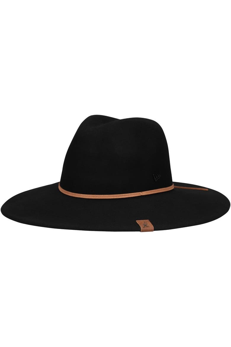 Women's New Era Black Cleveland Browns Willow Wide Brim Fedora, Main, color, Black