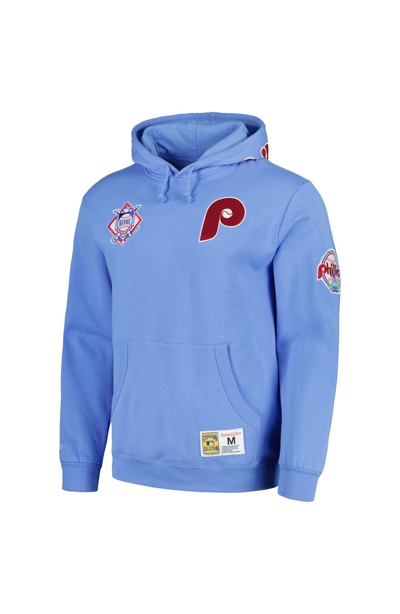 Mitchell & Ness Men's Mitchell & Ness Light Blue Philadelphia Phillies City Collection Pullover Hoodie, Alternate, color, 