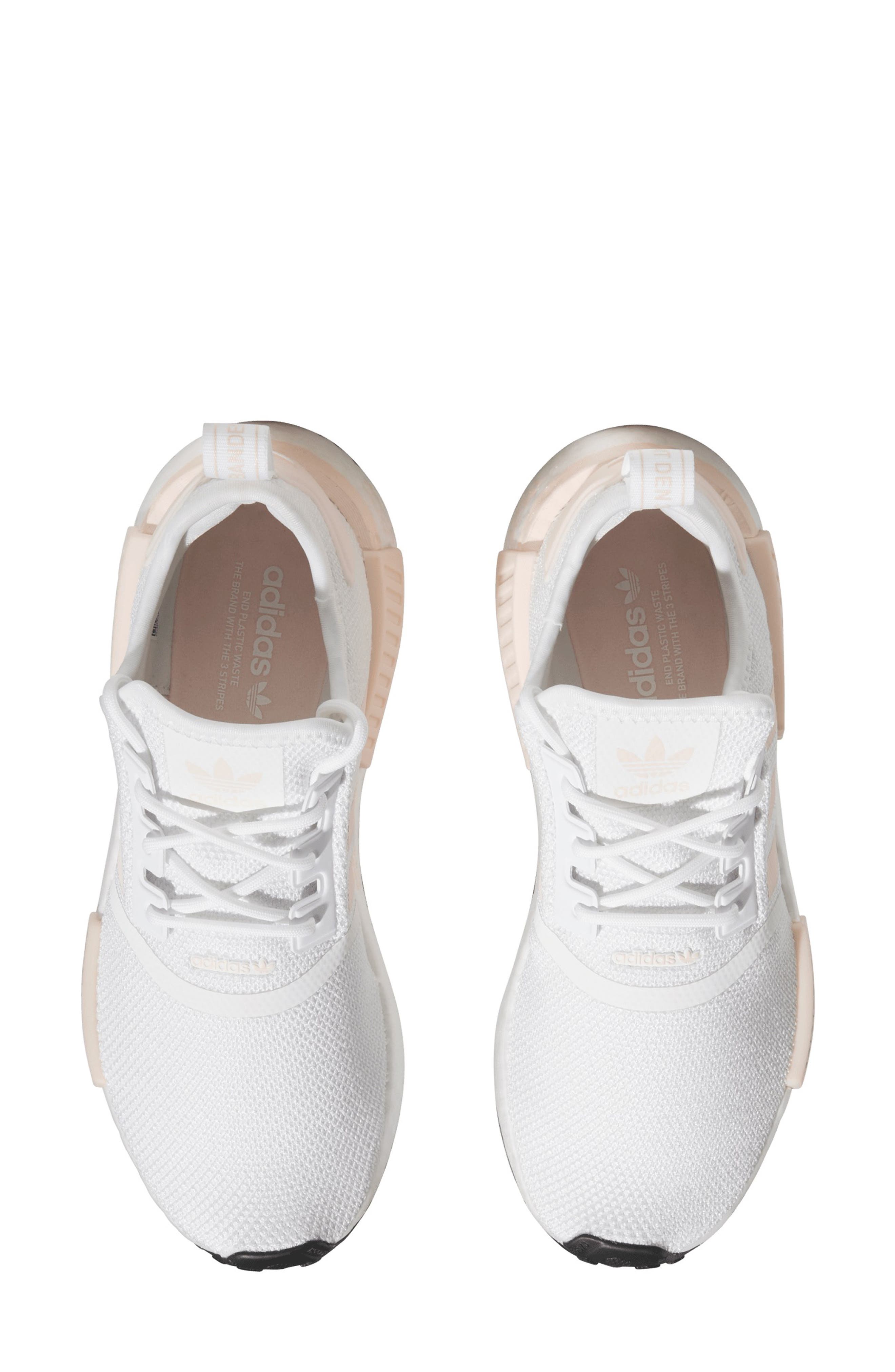 adidas NMD R1 Running Sneaker, Alternate, color, Ftwr White/ Wonder Quartz