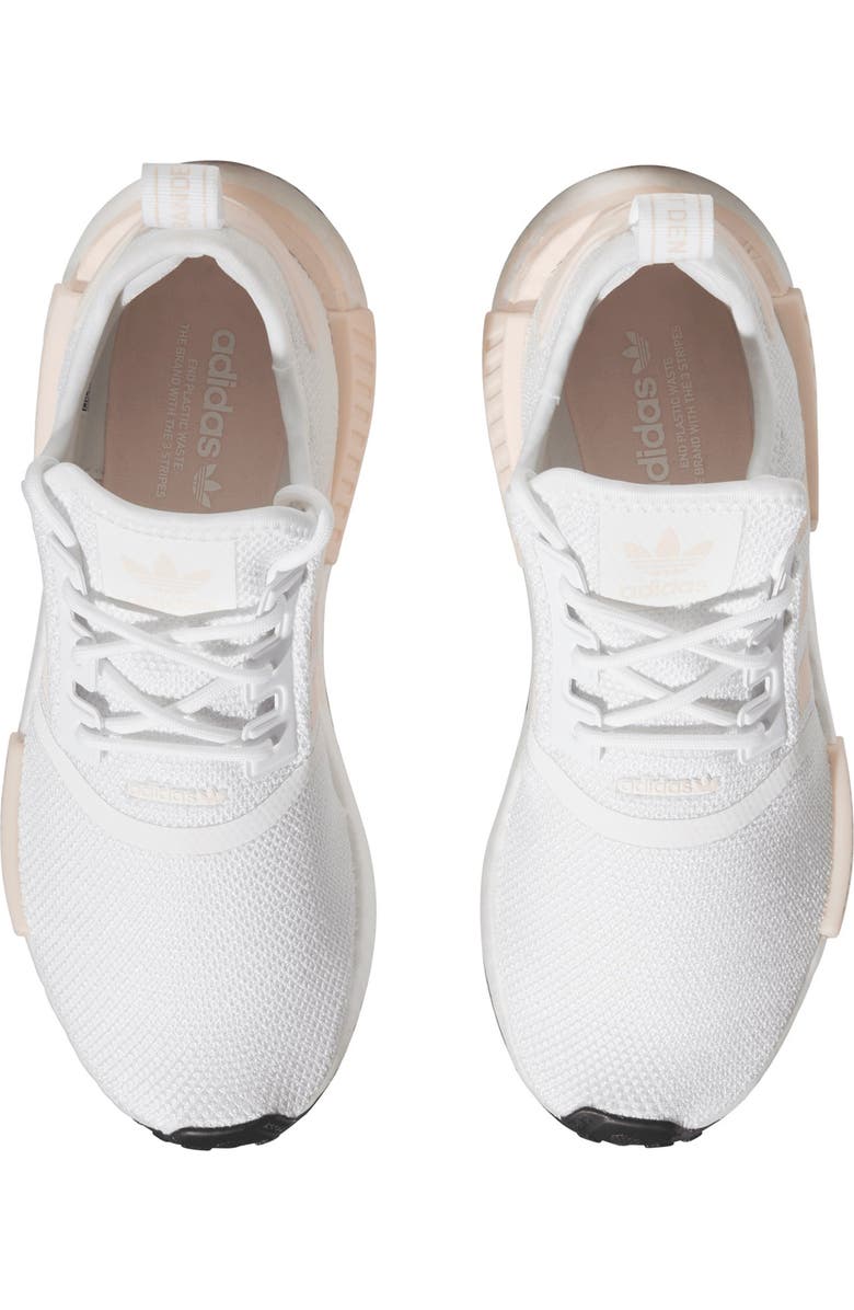 adidas NMD R1 Running Sneaker, Alternate, color, Ftwr White/ Wonder Quartz