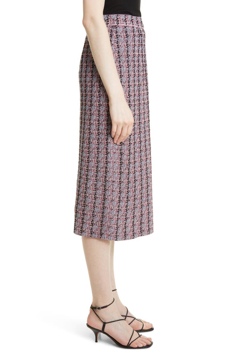 Tweed Pencil Skirt, Alternate, color, ROS/BL/PK/BK
