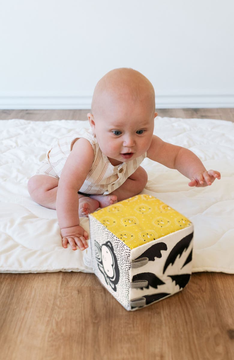 Wee Gallery Safari Themed Playmat and Soft Block Bundle, Alternate, color, Safari