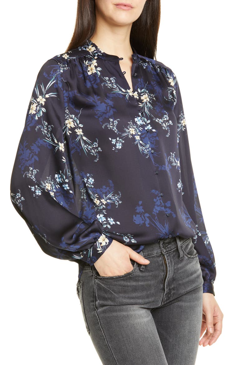 Cornelia Floral Print Blouse, Alternate, color, ECLIPSE MULTI