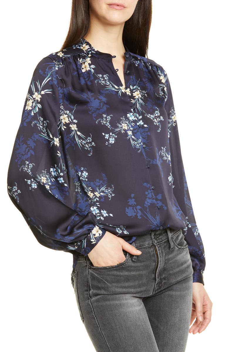Equipment Cornelia Floral Print Blouse, Alternate, color, 