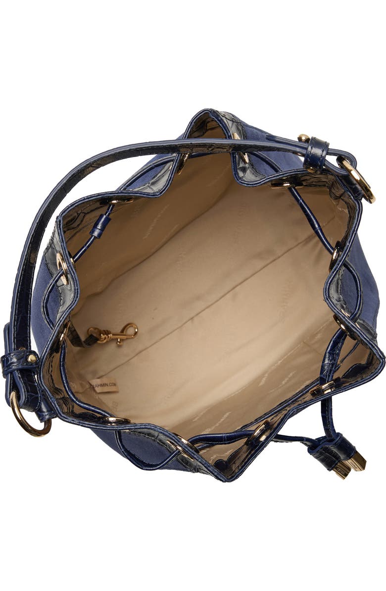 Brahmin Melinda Suede Bucket Bag, Alternate, color,