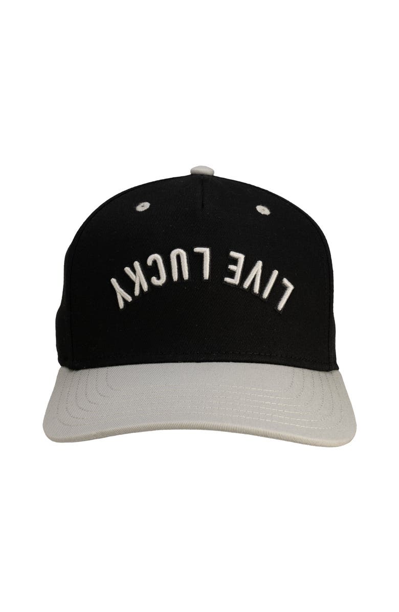 Black Clover Upside Down Luck 3 Hat, Main, color, Black