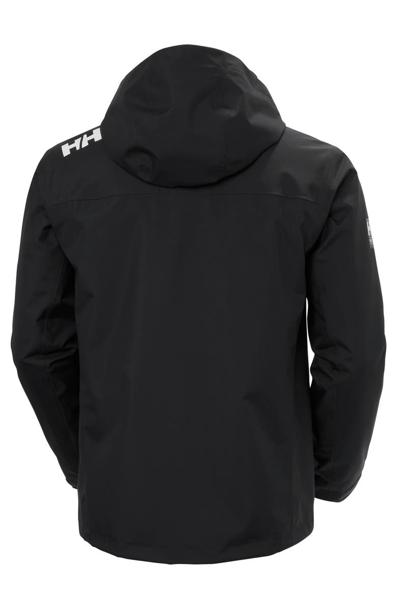 Helly Hansen Hooded Crew 2.0 Waterproof Midlayer Sailing Jacket, Alternate, color, Black