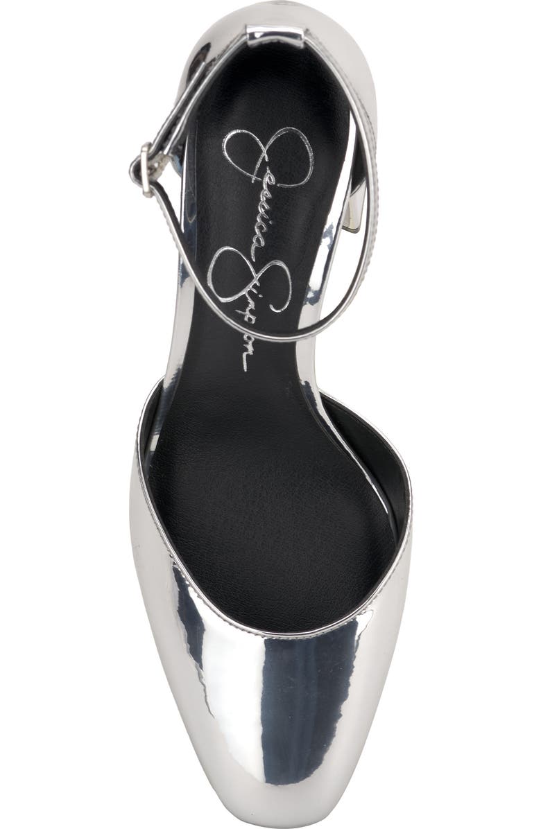 Jessica Simpson Fulian Block Heel Sandal, Alternate, color, Silver