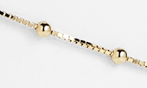 Argento Vivo Ball Station Anklet In Gold